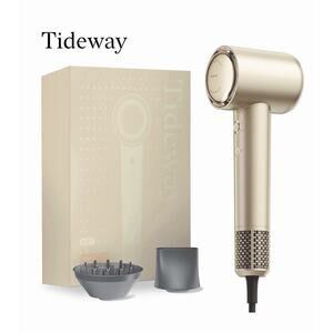 Tideway H11 Hair Dryer with Diffuser, High-Speed 110,000 RPM Brushless Motor